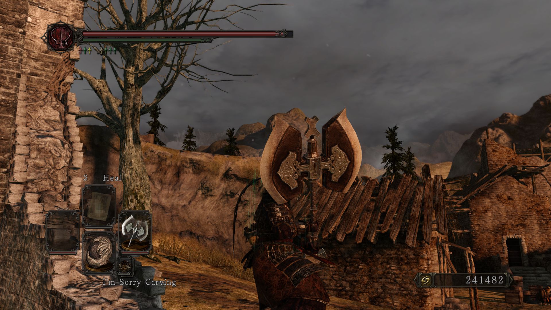 Image showing the Gyrm Greataxe in Dark Souls 2.