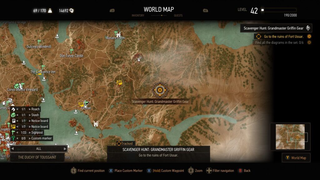Map location of Fort Ussar.