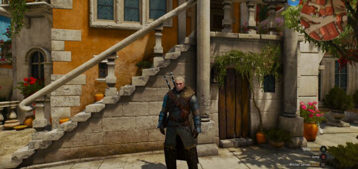 Geralt wearing the Grandmaster Ursine armor set.