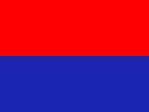 Red and Blue.
