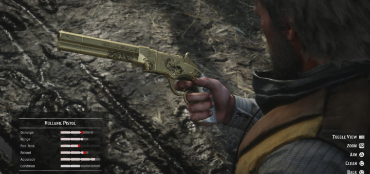 Cleaning weapon using Gun Oil.