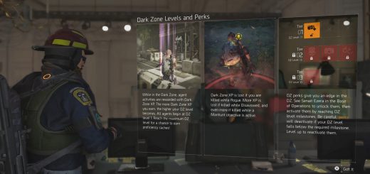 How Dark Zone Perks work.