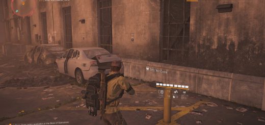SHD Tech Cache on Street by destroyed car.