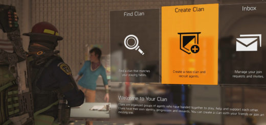 Clan menu.
