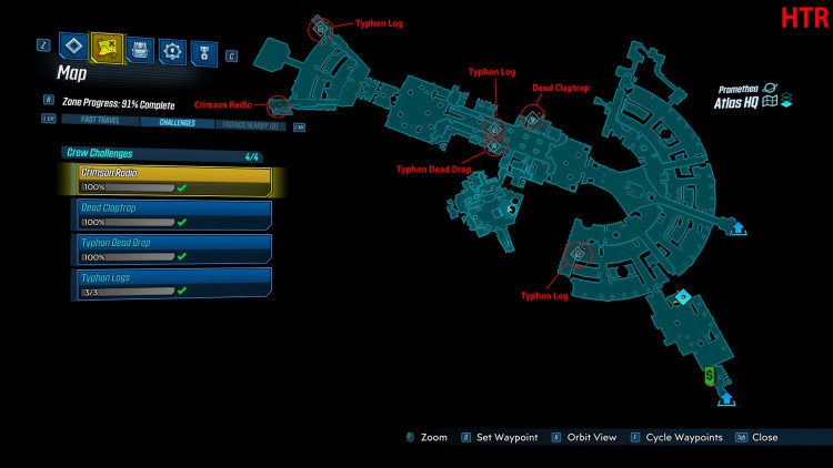 Borderlands 3: Atlas HQ Crew Challenges Guide - Hold To Reset