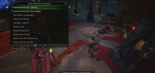 Image showing how to claim the Yukumo and Silver Knight Layered Armor in Monster Hunter World: Iceborne.