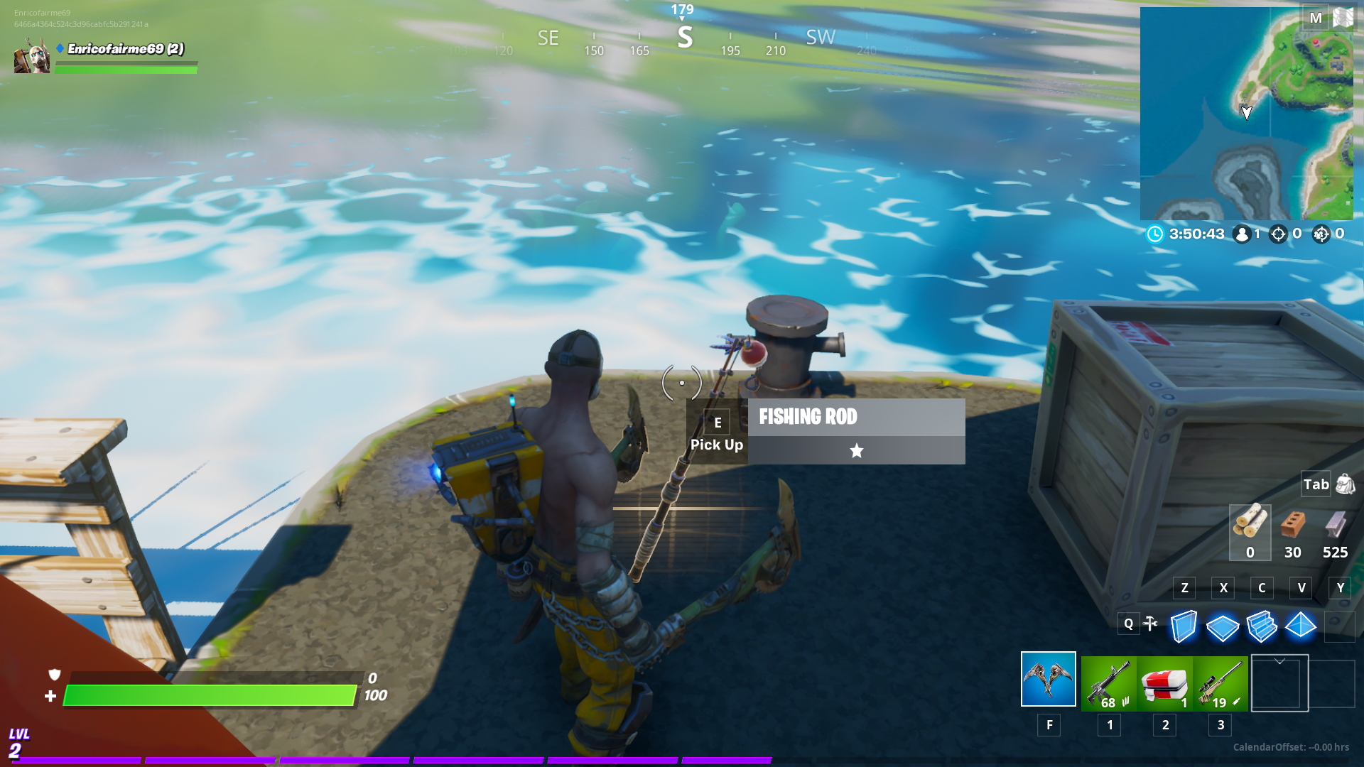 How to Fish in Fortnite Chapter 2 Hold to Reset