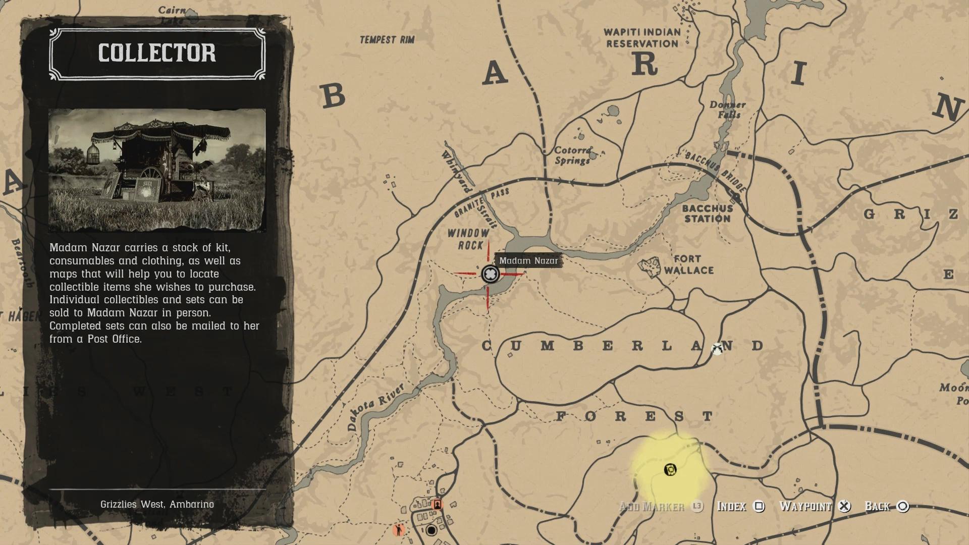 Image showing the location of Madam Nazar on January 23.
