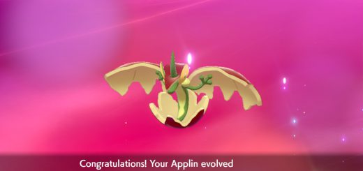 Applin evolving into Fapplin.