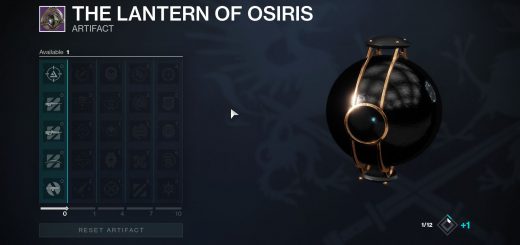 Featured image on The Lantern of Osiris Artifact Unlocks list