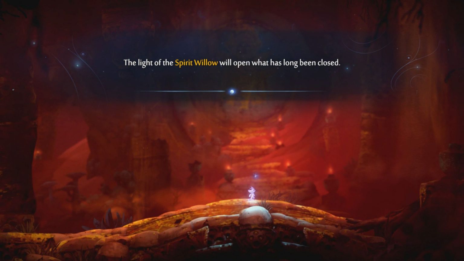 Ori and the Will of the Wisp Windswept Wastes Guide Hold To Reset