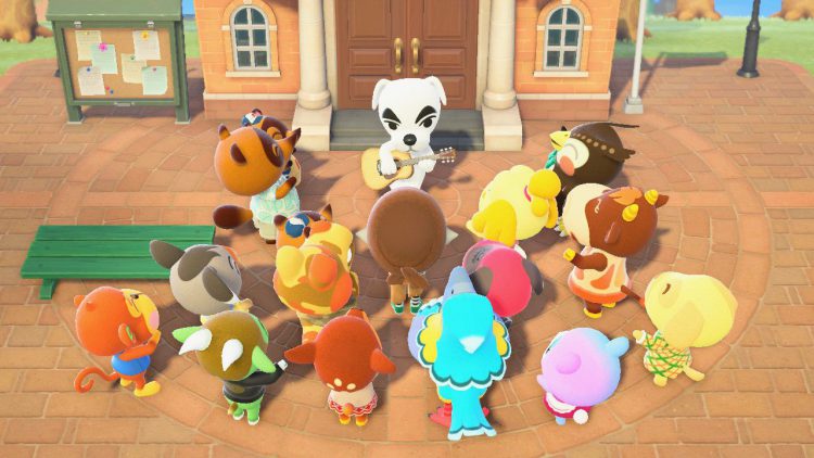 K.K. Slider Concert in front of the Resident Services building.