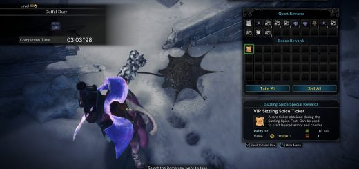 Featured image on Monster Hunter World How to Get VIP Sizzling Spice Tickets guide.