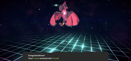Tuwai evolving into Turoc in Temtem.
