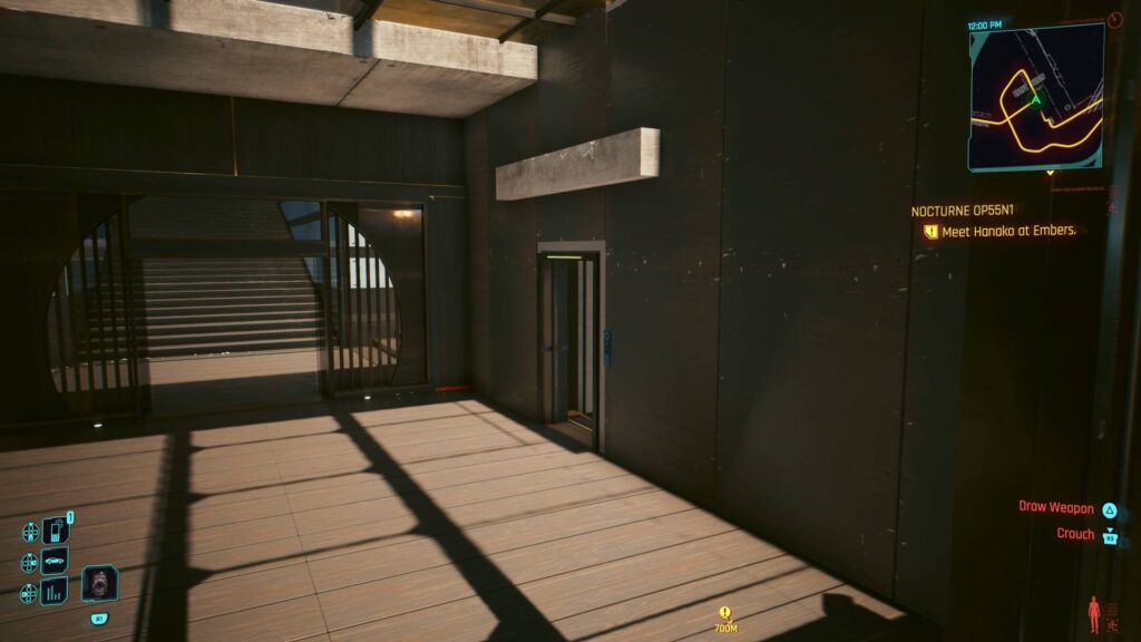 Door leading to the secret developer's room in the Arasaks Memorial in Cyberpunk 2077.