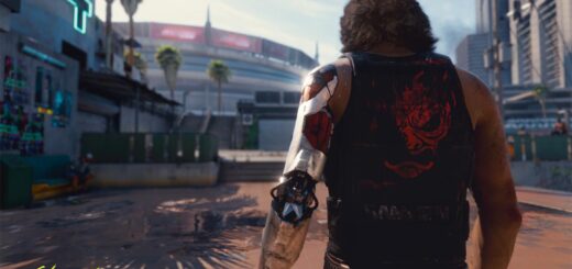 A screenshot of Johnny Silverhand in Cyberpunk 2077.