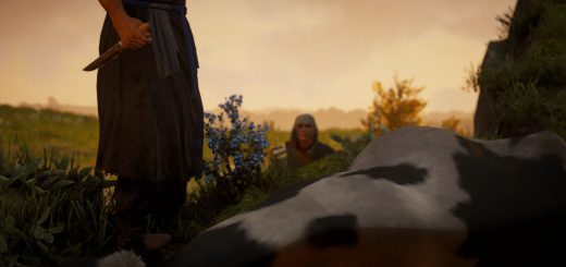 Featured image on Cow Catcher Assassin's Creed Valhalla side mission guide.