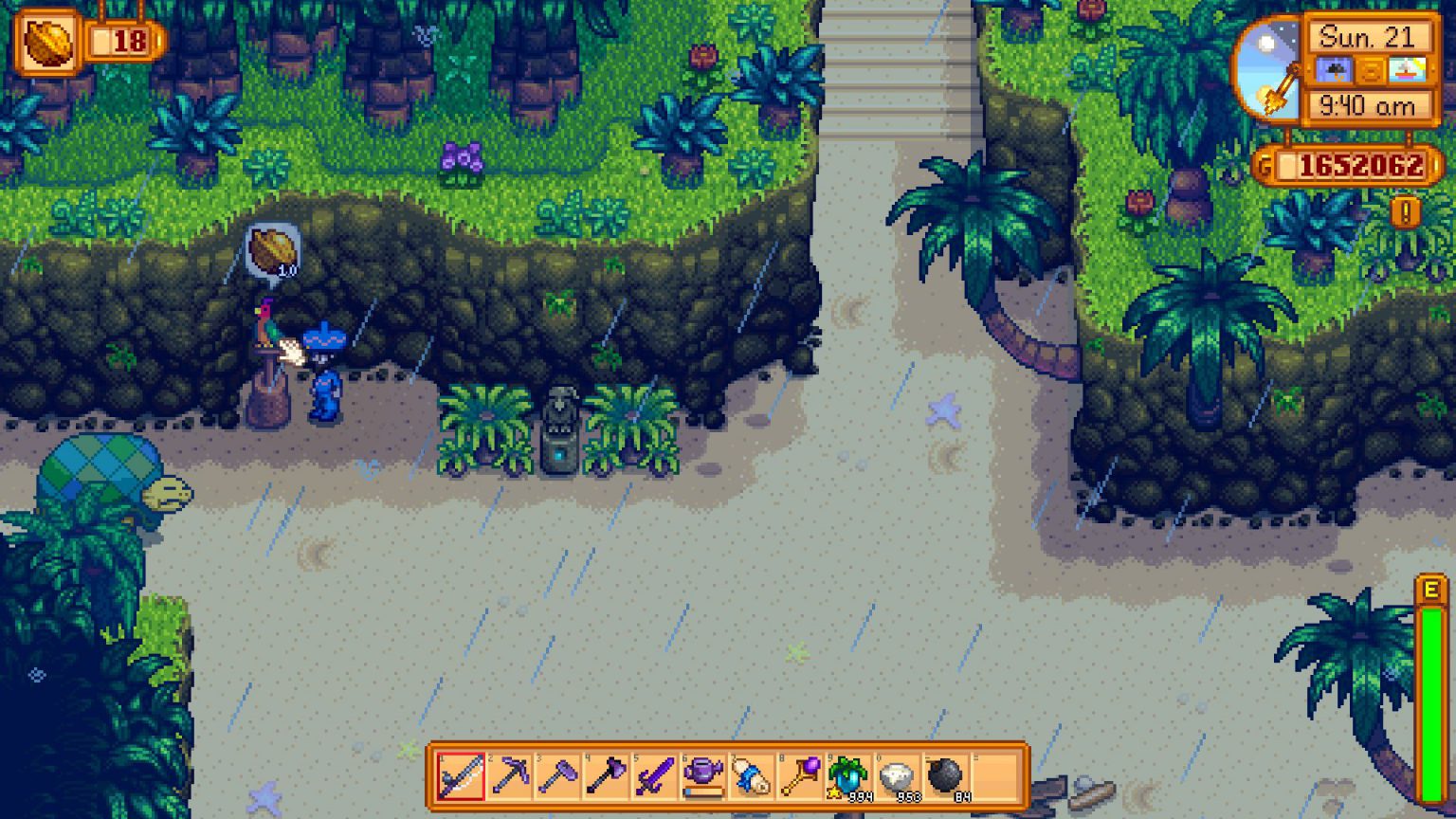 Golden Walnuts Unlocks on Ginger Island Stardew Valley Hold to Reset