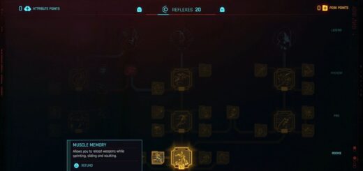 Refund Perk option in Cyberpunk 2077.