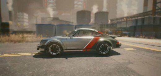 Johnny Silverhand's Porsche 911 II (930) Turbo in Cyberpunk 2077.