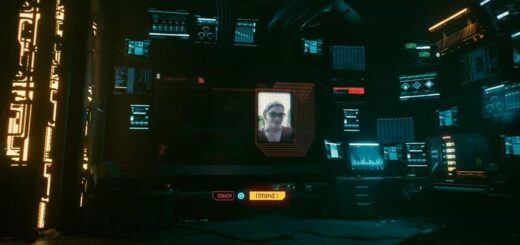 Inside the Developer Room in Cyberpunk 2077.