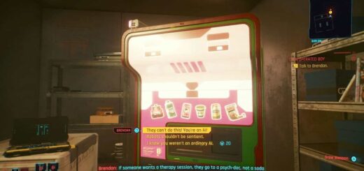 Brendan Vending Machine choice.