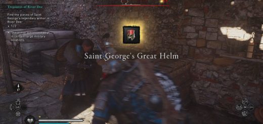 A Saint George's Armor piece on the River Dee.