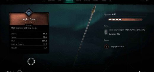 Image showing Lugh's Spear in AC Valhalla.
