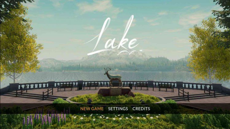 Image showing the Main Menu screen for Lake.