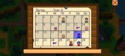 Stardew Valley Villager Birthdays List - Hold to Reset