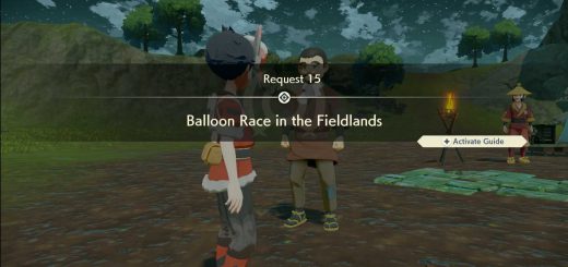 Featured image on Pokemon Legends Balloon Race in the Fieldlands guide.