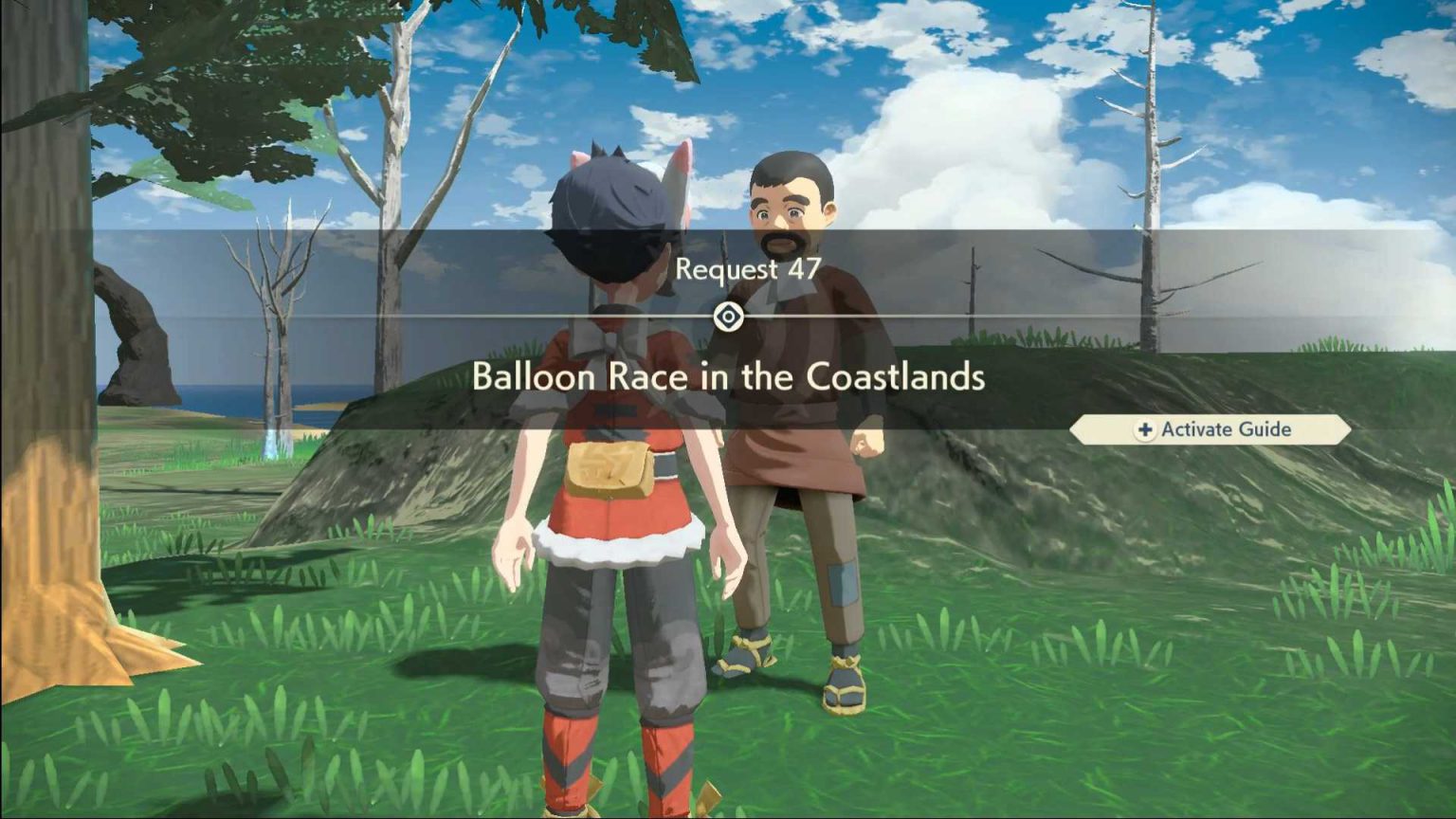 Pokemon Legends Arceus Balloon Race in the Coastlands Guide Hold to Reset