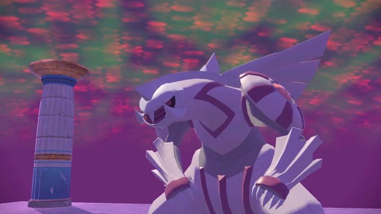 Palkia in Pokémon Legends Arceus.