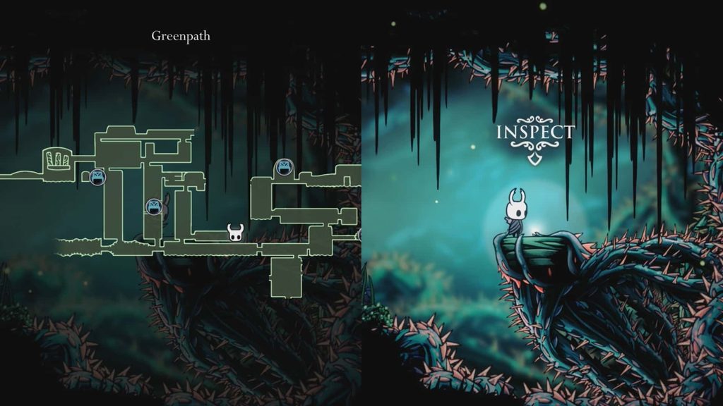 Map location of the Thorns of Agony charm.