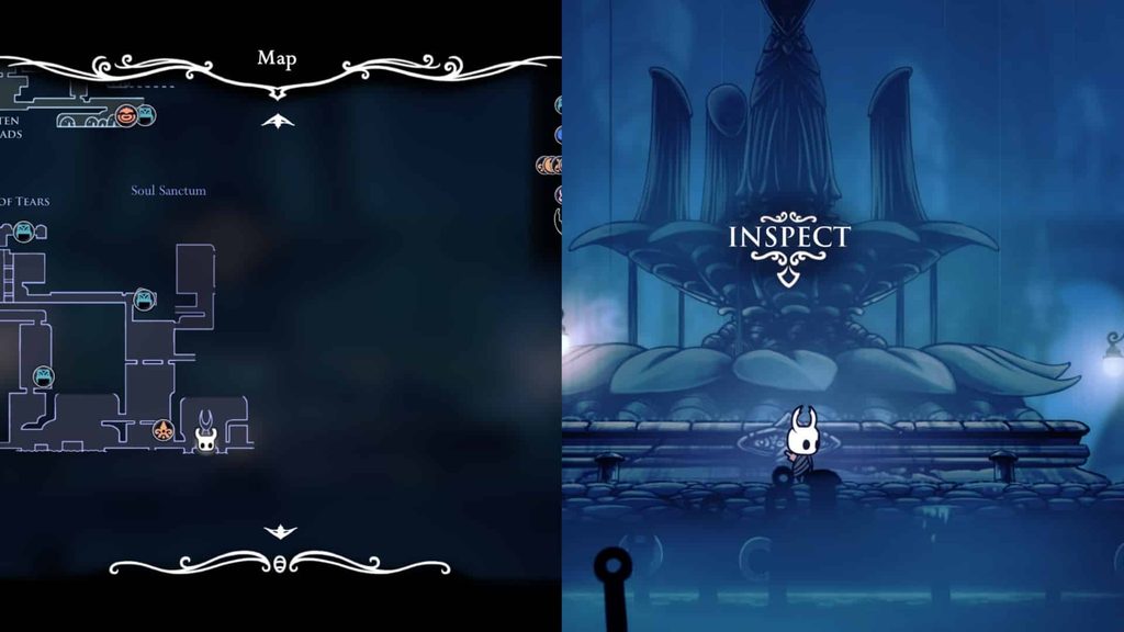 Memorial to the Hollow Knight location.