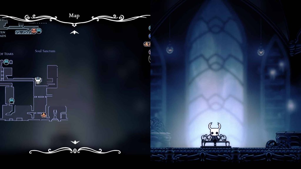 Location of the second Bench in City of Tears.