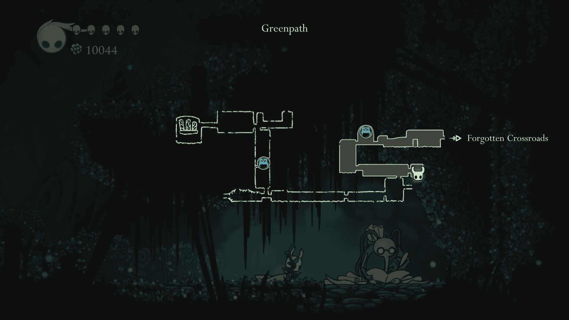 The map location of Cornifer in Greenpath.