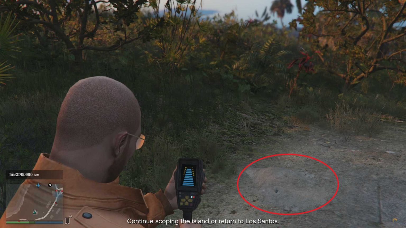 GTA Online Metal Detector Guide Hold to Reset