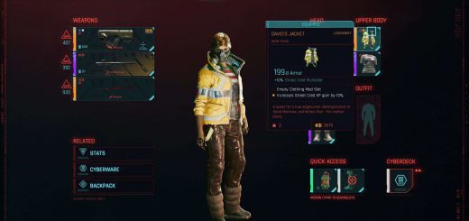 David's Jacket in Cyberpunk 2077.