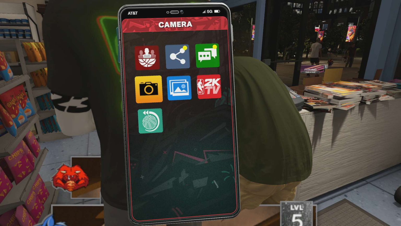 How to Take a Selfie in NBA 2K23 Hold to Reset