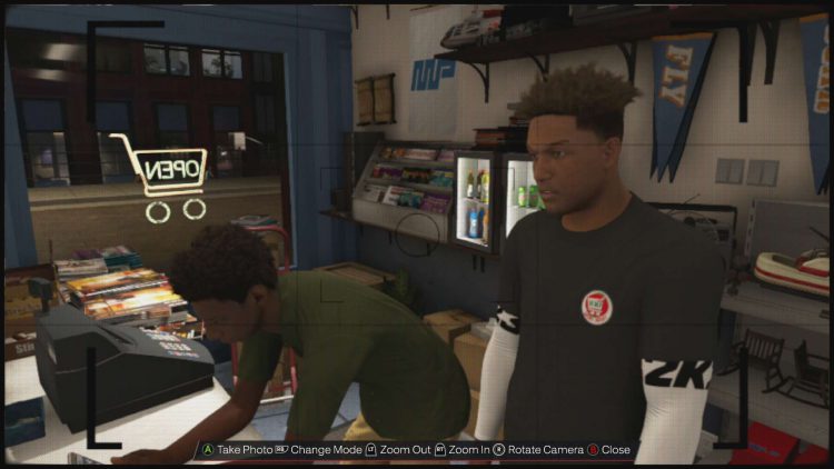 Image showing taking a selfie in NBA 2K23.