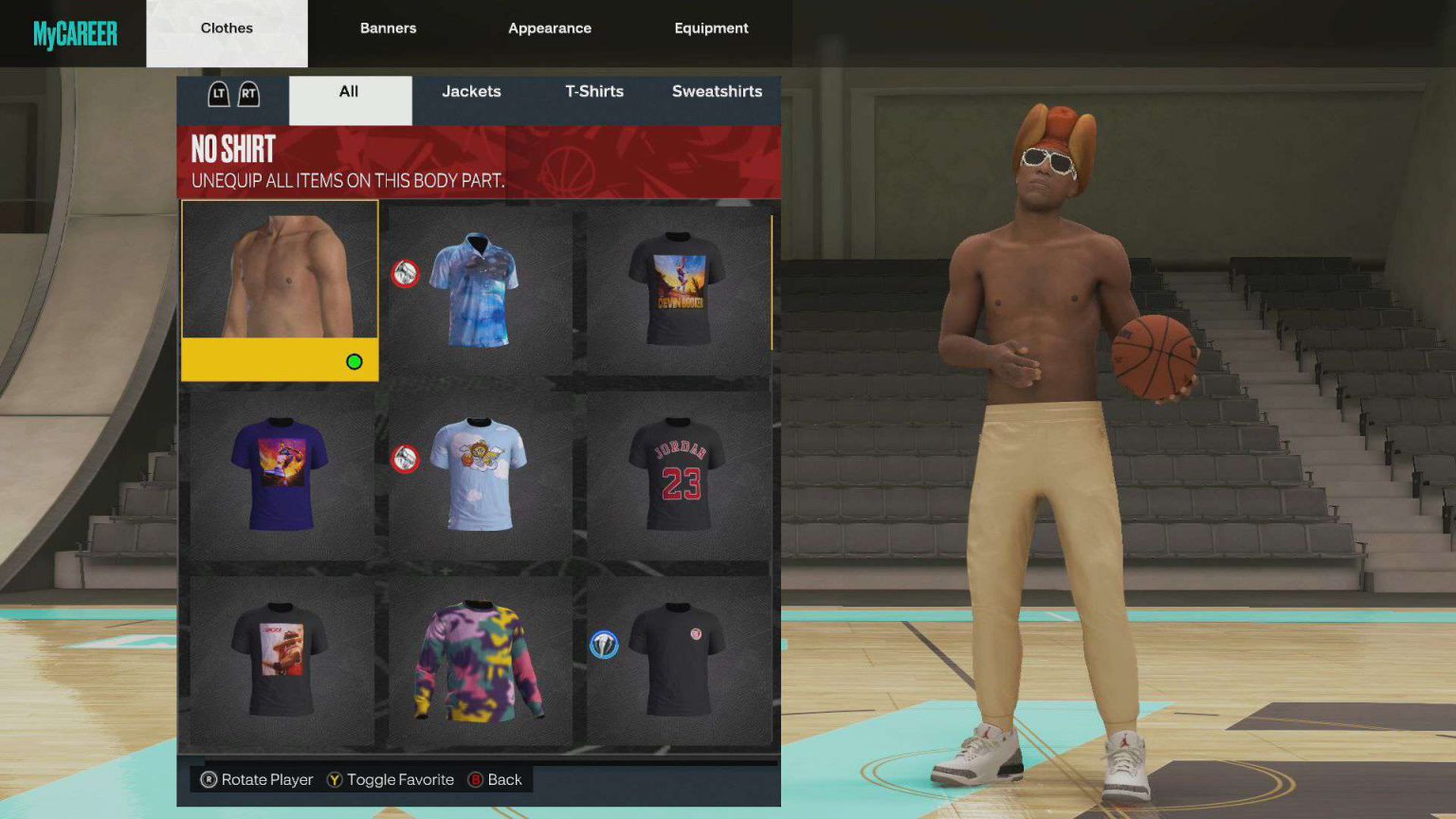 NBA 2K23 Shirt Off Unlock Guide Hold to Reset