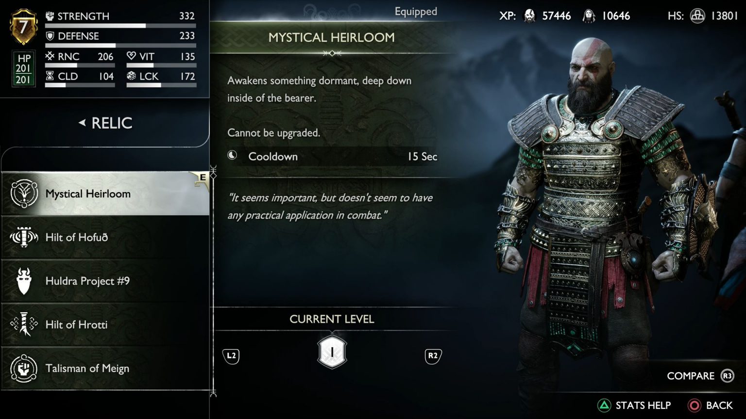 Mystical Heirloom Relic Guide: God of War Ragnarok - Hold to Reset