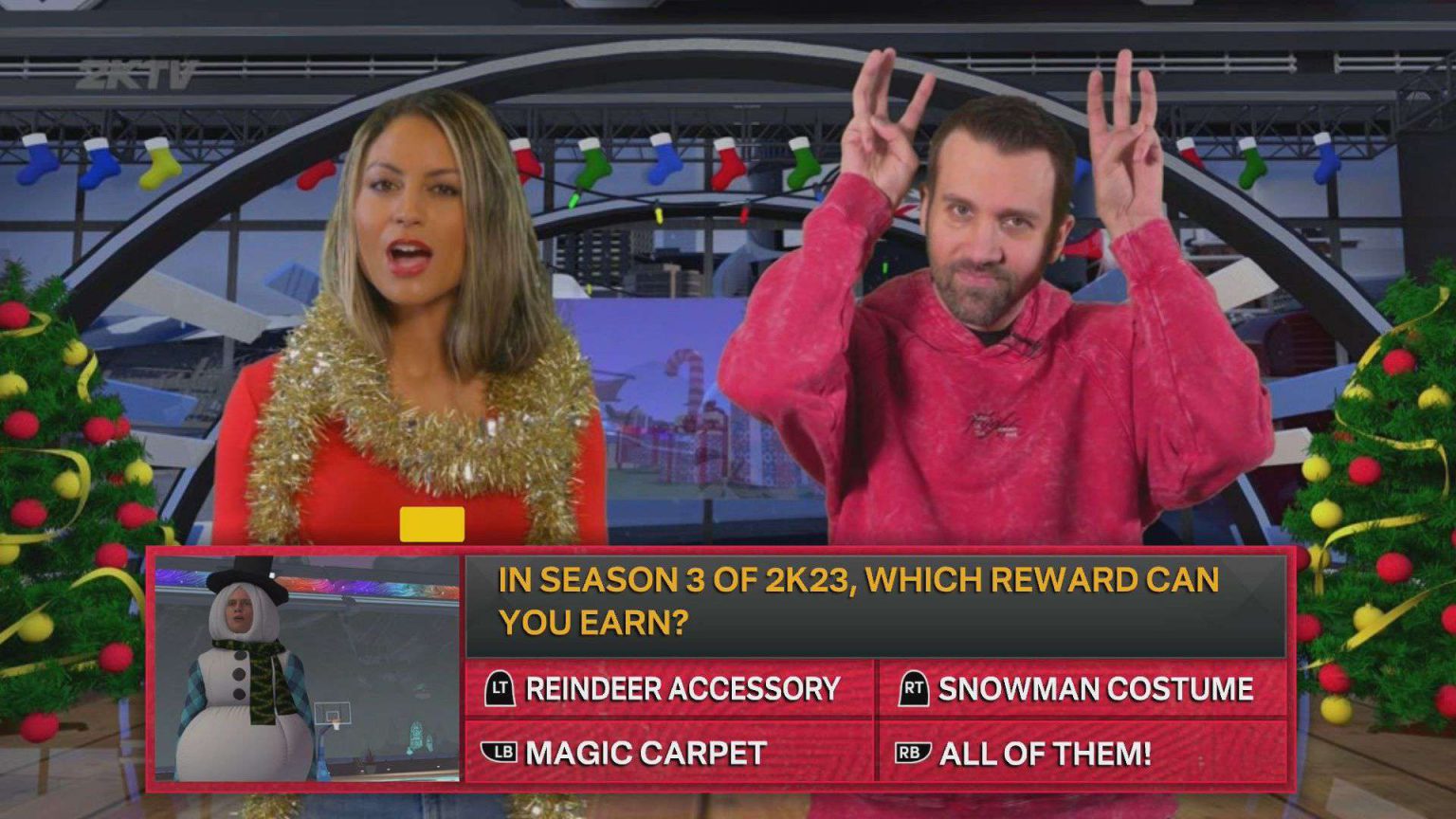 NBA 2K23 2KTV Episode 16 Answers Guide Hold to Reset
