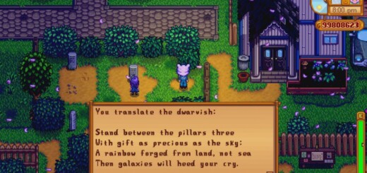 Image showing the Galaxy Sword hint location in the Graveyard.