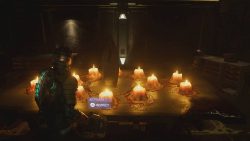 Marker Fragment on its pedestal in Dead Space Remake.