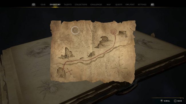 Hogwarts Legacy Rowland Oakes Map.