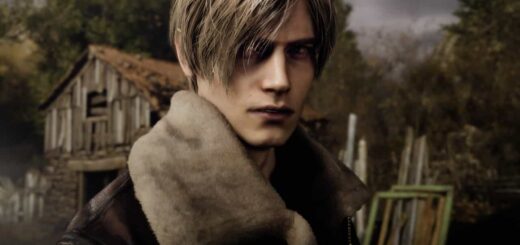 A screenshot of Leon from the Resident Evil 4 Remake.