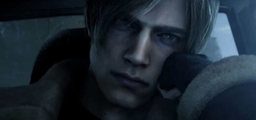 A screenshot of Leon from the Resident Evil 4 Remake.