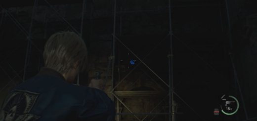 Resident Evil 4 Remake Cliffside Ruins Blue Medallion 1.